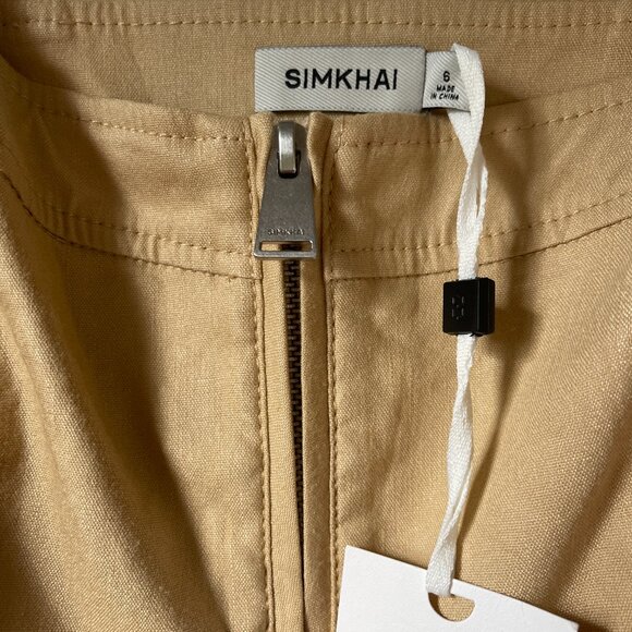 COPY - SIMKHAI Nour Square-Neck Zip-Front Bustier Top - Picture 5 of 7